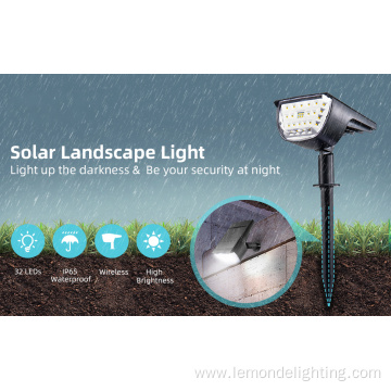 Solar Landscape Spotlights Outdoor Solar Powered Wall Lights